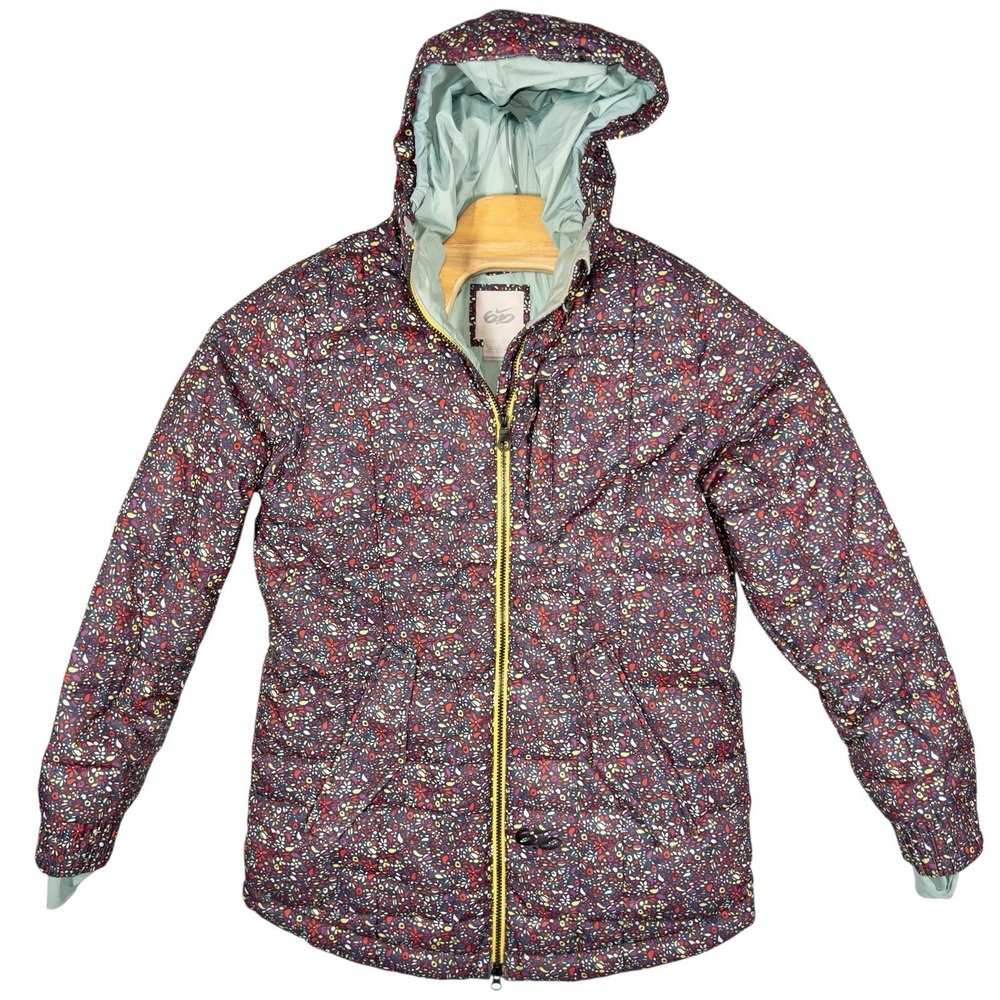 NIKE 6.0 VASHI SNOWBORDING‎ HOODED DOWN JACKET MULTICOLOR WOMENS MEDIUM SKI